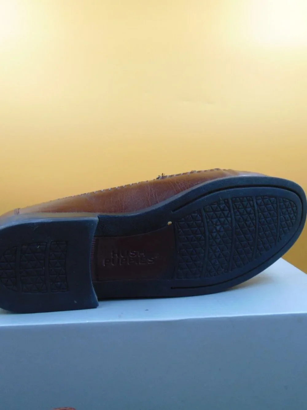 Vintage Hush Puppies San Remo II Mens Woven Leather Tassel Loafers